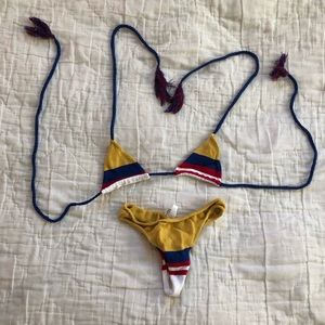 Andi Bagus Yellow Bikini Set